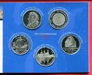 Deutschland 5 x 10 Euro Silbermünzen 2006 Silbergedenkmünzenset mit diversen Motiven Spiegelglanz in Blister m. Umkarton