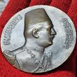 Ägypten Egypt Germany Bronzemedaille Rand Edge Bronze 1929 X. - XIII. June King Fuad I. 1868-1936 Staatsbesuch 1929 in Deutschland von Vernier/Bezner vz - prfr. winz. randstöße Patina