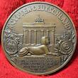 Ägypten Egypt Germany Bronzemedaille Rand Edge Bronze 1929 X. - XIII. June King Fuad I. 1868-1936 Staatsbesuch 1929 in Deutschland von Vernier/Bezner vz - prfr. winz. randstöße Patina