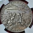 Karl Goetz Deutschland Weimarer Republik Germany Silvermedal Silbermedaille 1928-DATED Erster Ost West Flug Europa Amerika der Bremen K. Goetz Hunefeld Kohl NGC MS 63
