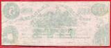 State of Alabama Konföderierte Staaten 5 Dollars Banknote Confederate States of America 5 Dollars The State of Alabama 1864 Sklaventreiber Fast Kassenfisch !