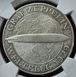 Deutschland Weimarer Republik Germany 5 Mark 1930 A Zeppelin Weltflug LZ 127 1929 PP unbekannte Auflage Proof unknown mintage NGC PF 62 PP- kl. kratzer USA Grading