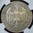 Deutschland Weimarer Republik Germany 5 Mark 1930 A Zeppelin Weltflug LZ 127 1929 PP unbekannte Auflage Proof unknown mintage NGC PF 62 PP- kl. kratzer USA Grading