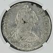 PERU 8 Reales 1787 LIMA IJ Carolus Carlos Charles III. Better Mintmark IJ NGC UNC Details Belag mit Prägeglanz
