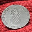 Barbados 1 Penny 1788 Pineapple Penny S/ss patina