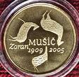 Slowenien 100 Euro Goldmünze 2009 Zoran Music 1909-2005 Polierte Platte in Box mit Zertifikat