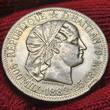 Haiti 1 Gourde 1882 LAFORESTERIE F. vz Randfehler min haarlinien