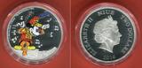 Niue Islands 2 Dollar Silbermünze 2016 Mickey Mouse - The Band Concert (1935) - 1 oz Silver Coin Polierte Platte Farbmünze mit Box, Zertifikat & Umkarton
