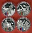 Niue 4 x 1 Dollar Kupfer Münzen versilbert 2017 1942 Defending a Nation - 75th Anniversary Tribute Polierte Platte Farbmünzen mit Originalverpackung