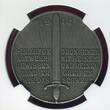 Deutschland/ Germany Silver Medal Silbermedaille Wilhelm II. Rede 4.August 1914 NGC AU 58