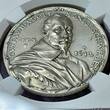 Deutschland Weimarer Republik Silver Medal Silbermedaille 1932-DATED Gustav II. Adolf König von Schweden - Karl Goetz Medaille NGC MS 62