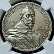 Deutschland Weimarer Republik Silver Medal Silbermedaille 1932-DATED Gustav II. Adolf König von Schweden - Karl Goetz Medaille NGC MS 62