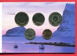 Norwegen 36,50 Kronen 2000 Kursmünzensatz Lofoten Stempelglanz in Blister & Folder, OVP