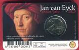 Belgien 2 Euro Gedenkmünze 2020 Jan van Eyck BU in Coin-Card