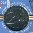 Belgien 2 Euro Gedenkmünze 2021 100 Jahre Belgisch-Luxemburgische Wirtschaftsunion BU in Coin-Card