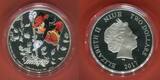 Niue Islands 2 Dollar Silbermünze 2017 Mickey Mouse - Little Whirlwind (1941) - 1 oz Silver Coin ©Disney™ Polierte Platte Farbmünze mit Box, Zertifikat & Umkarton