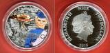 Niue Islands 2 Dollar Silbermünze - 5. Ausgabe 2015 Thunderbirds - John Tracy - Thunderbird 5 - 1 OZ Silver Coin Limited Edition Polierte Platte Farbmünze mit Etui, Acrylblock, Zert. & Umkarton