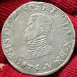 Belgien Spanische Niederlande Brabant Filipsdaalder Taler Ecu 1574 Philipp II. PHILIP II 1555–1581 Philipsdaalder Brabant ss+ patina sauber entfernte Broschierspur