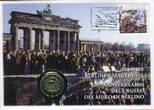 Vatikan 2 Euro Gedenkmünze + 3,60 Briefmarke 2014 25 Jahre Berliner Mauerfall Bankfrisch im Numisbrief