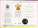 Vatikan 2 Euro Gedenkmünze 2015 8. Weltfamilientreffen - Papst Franziskus - Philadelphia USA Bankfrisch im Numisbrief