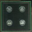Kanada 4 x 50 Cent Silbermünzen 1996 Fifty Cent Four Coin Set - Litte Wild Ones Polierte Platte gekapselt in Box, Schuber und Zertifikat