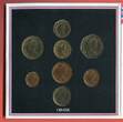 Großbritannien Great Britain England 8 Münzen - 1/2 Penny bis 1 Pound 1983 Kursmünzensatz - Official Coin Set Bankfrisch in OVP