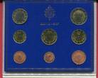 Vatikan 3,88 Euro 2007 Kursmünzensatz 1 Cent bis 2 Euro, 8 Münzen Papst Benedict XVI. Stempelglanz OVP