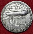 Germany Deutschland Karl Götz Medaille Weißmetall White Metal 1909-DATED Langstreckenflug Friedrichshafen München Ehrenbürger Graf Zeppelin prfr. winz. kratzer