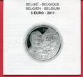 5 Euro Silbermünze 2011 Hélène Dutrieu - Belgiens erste Pilotin PP in Kapsel mit Zertifikat