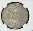 Argentina Argentinien 8 Reales 1836 RA P Provincial Del Rio De La Plata La Rioja Sonne Sun The only Unc Details by NGC NGC UNC Details prfr. Schrötlingsfehler gereinigt