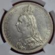 England Great Britain UK 1 CROWN 1887 Queen Victoria 2nd. Portrait Jubilee type NGC MS 62