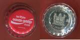 Fiji Fidschi, Inseln Islands 1 Dollar Silbermünze in Form eines Kronkorken 2020 Coca Cola Collectible Coin - World Edition - Sri Lanka Polierte Platte mit Metallbox, Umkarton und Zertifikat