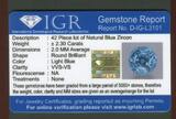 Ghana 5 Cedis Silbermünze mit 42 blauen Zirkon Steinen 2020 Secrets of the Ocean - Seahorse - Geheimnisse des Ozeans - Seepferdchen Stgl. mit Zertifikat, Box & Umkarton