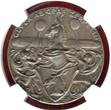 Deutschland, Weimarer Republik Silbermedaille - Medailleur Karl Goetz 1928 90. Geburtstag von Graf Zeppelin NGC MS 63