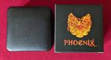 USA 1 Dollar Silbermünze mit Farbapplikation 2015 Burning Phoenix Liberty Stgl. mit Box, Umkarton und privatem Zertifikat