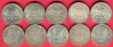 BRD Bundesrepublik Deutschland, FRG, Germany 10 x 5 DM 1966 & 1967 Leibniz & Gebrüder Humboldt - German Commemorative Coins Lot , bitte Bild ansehen