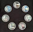 Bundesrepublik Deutschland 7 x 50 Cent Farbdrucke 2003 D 25 Jahre Mauerfall Prfr. mit Farbauflage inkl. Box