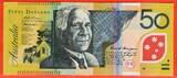 Australien Australia 50 Dollars Poymer Banknote Geldschein 1999 David Unaipon Edith Dircksey Cowan (1861-1932) E.A. Evans & I. Macfarlane Kassenfrisch