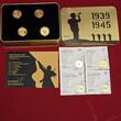 Niue Inseln Islands Mint of Czech Republic 4 x 5 Dollars Gold 2015 End of the Second World War Iwo Jima Liberation of Auschwitz Berlin Fall Prague Polierte Platte mit Originalbox und Zertifikaten