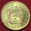 Kolumbien Colombia 5 Pesos 1925 "MFDFLLIN" Small head bust of Simon Bolivar facing right Numista 14 % Spanish 5 fast Bankfrisch Rand Prägebedingt