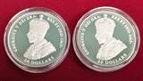 Kanada 2 x 20 Dollar Silbermünze teilcoloriert 2016 Aircraft of the First World War - inklusive zwei der drei Ausgaben Polierte Platte mit Metallbox, Plastikschuber & Zertifikaten