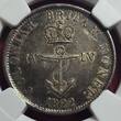 British West Indies 1/4 Dollar 1822 George IV. Colonial Britan. Monet Anchor NGC AU 55 USA Grading Patina