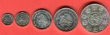 Mexiko 1, 1/2, 1/4, 1/10, 1/20 Onza 2001 Libertad 5 Münzen Set Siegesgöttin prfr minimal beschlagen