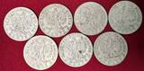 Polen 7 x 2 Zloty Silber 1932, 1933, 1934 Jadwiga Frauenkopf Konvolut - 30 Gramm Rauhgewicht ss und ss+ nicht gereinigt