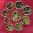Vatikan Vatican KMS 1 Cent - 2 Euro mit 50 Euro Gold John Paul II. 2014 MMXIV Pontifikat Papst Franziskus Pope Francis Johannes Paul II. Heiligsprechung Polierte Platte OVP