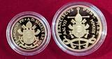 20 und 50 Euro Goldmünzen 2019 Vatikan 20 und 50 Euro Gold Satz PP - Papst Franziskus - Pope Francis Polierte Platte OVP mit Originalverpackung