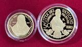 20 und 50 Euro Goldmünzen 2021 Vatikan 20 und 50 Euro Gold Satz PP - Papst Franziskus - Pope Francis Polierte Platte OVP mit Originalverpackung