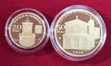 20 und 50 Euro Gold 2016 Architektonische Elemente San Marinos - Castello di Fiorentino & Chiesanuova Polierte Platte mit Box, Zert. & Umkarton