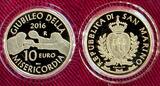 San Marino 10 Euro Goldmünze 2016 Jubiläum der Barmherzigkeit - Giubileo della Misericordia Polierte Platte mit Box, Zert. & Umkarton