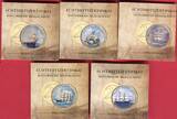 Europa 10 x 2 Euro vergoldet + Farbauflage 2 Euro Set - Historische Segelschiffe und Lokomotiven Bankfrisch in Kapseln und Zertifikate